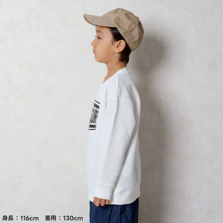 NEVSURFネブサーフBIGトレーナーキッズ子供服男の子女の子長袖トップススウェットビッグシルエットビックオーバーサイズロゴプリント裏起毛ブランド冬物冬服秋物秋服ジュニア韓国子供服110cm120cm130cm140cm150cm160cm「N44-02」