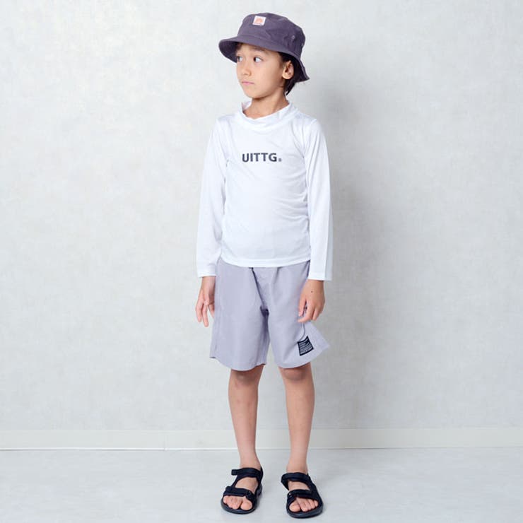 【送料無料】UITTGラッシュガードキッズ子供服男の子女の子キャラクターウイッグモンキー水着長袖プリント柄切替おしゃれ紫外線対策日焼け防止UVケア海水浴水泳マリンスポーツプールアウトドア110cm120cm130cm140cm150cm160cm「UIT25-02」