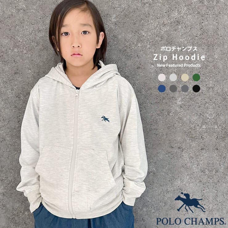 POLOCHAMPS 春のミニ裏毛ジップパーカー ポロチャンプス | NEXT WALL | 詳細画像1 