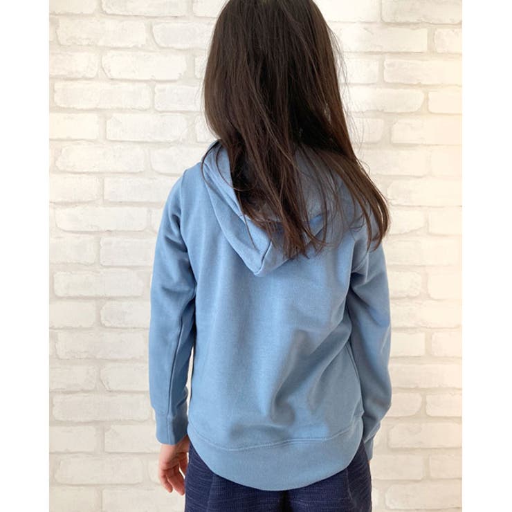 【ZI-ON×メール便送料無料】キッズパーカーフード子供服長袖女の子ガールズスウェットプルオーバープリント裏毛ジュニアカジュアル韓国子供服110cm120cm130cm140cm150cm160cm「211-01」