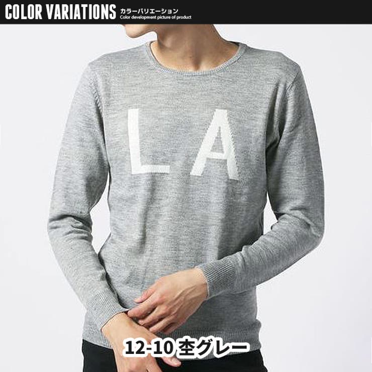 メンズニットセーターニットテレコロゴニットクルーネック秋服冬服カジュアルmens紳士MXXL「849-100」