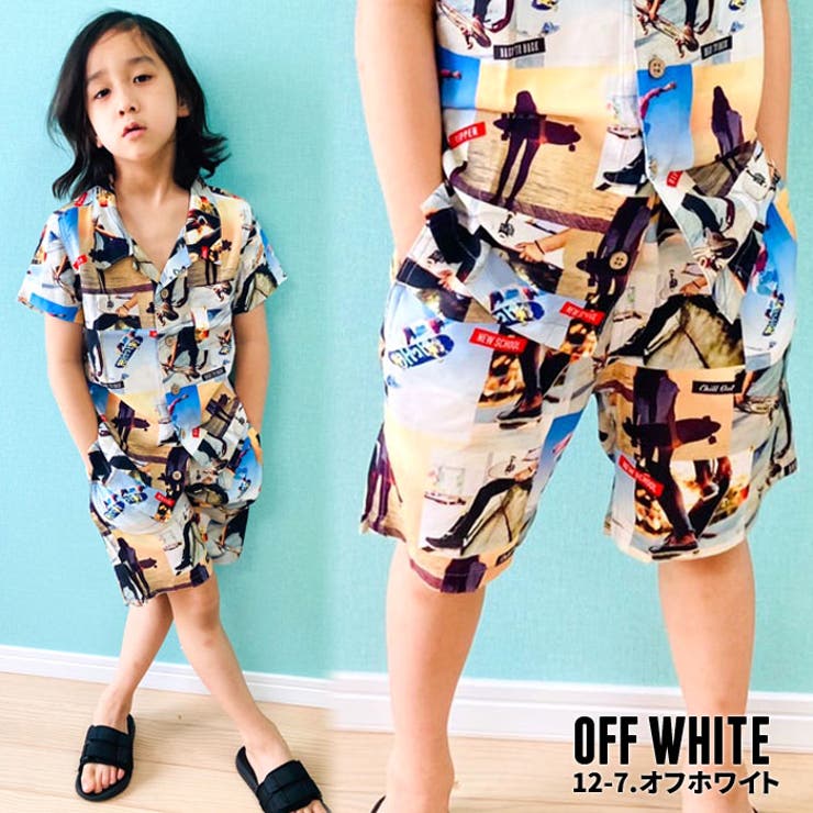 【ZI-ON×メール便送料無料】キッズパンツハーフパンツアロハ子供服男の子女の子ボーイズガールズアロハパンツジュニアカジュアルアメカジハワイアンリゾート110cm120cm130cm140cm150cm160cm「531-00」
