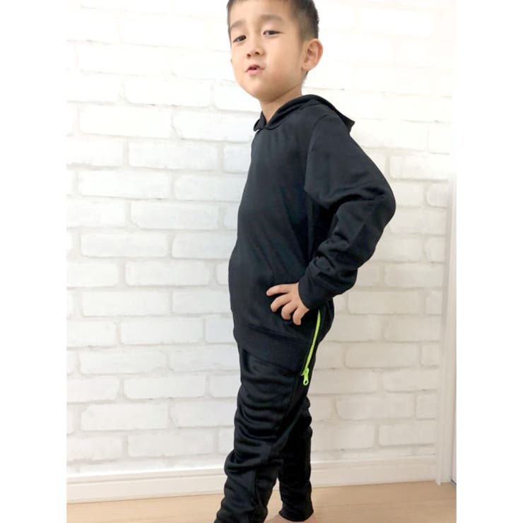 キッズ子供服セットアップ上下セットジャージジップZIP男の子女の子ボーイズガールズ無地ジュニアストリートロック韓国子供服110cm120cm130cm140cm150cm160cm「140-11」