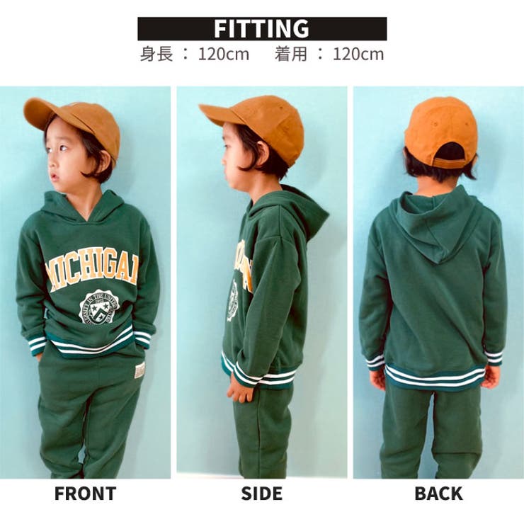 【ZI-ON】キッズパーカープルオーバープルパーカースウェット子供服長袖大きめBIGビッグシルエットゆったり裏起毛プリントロゴジュニアアメカジカジュアル110cm120cm130cm140cm150cm160cm「342-09」