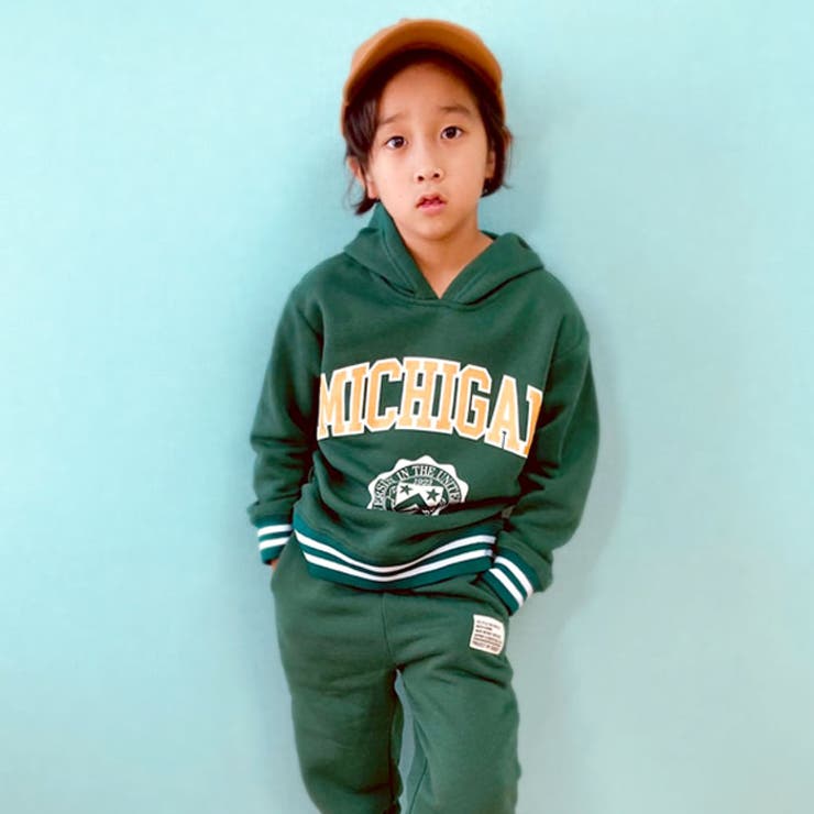 【ZI-ON】キッズパーカープルオーバープルパーカースウェット子供服長袖大きめBIGビッグシルエットゆったり裏起毛プリントロゴジュニアアメカジカジュアル110cm120cm130cm140cm150cm160cm「342-09」