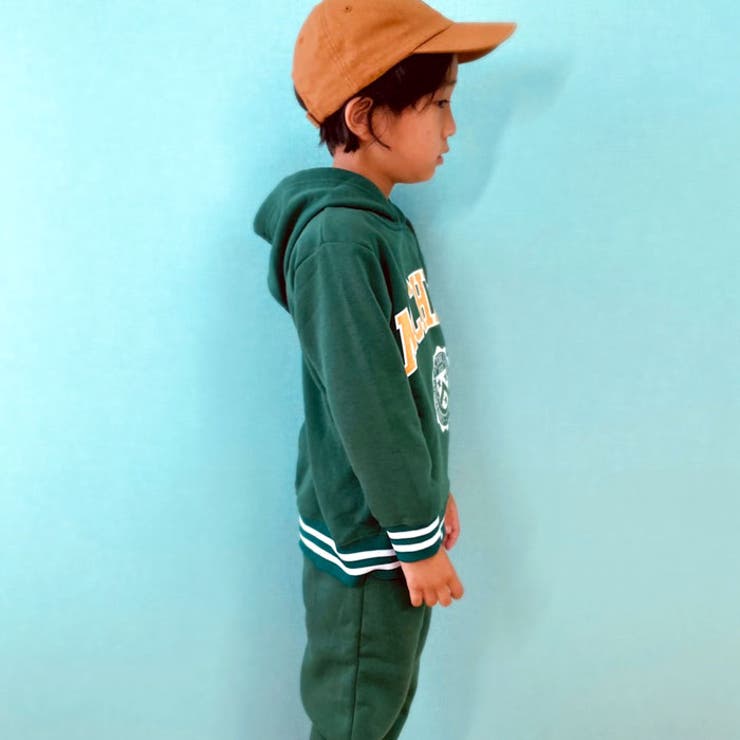 【ZI-ON】キッズパーカープルオーバープルパーカースウェット子供服長袖大きめBIGビッグシルエットゆったり裏起毛プリントロゴジュニアアメカジカジュアル110cm120cm130cm140cm150cm160cm「342-09」