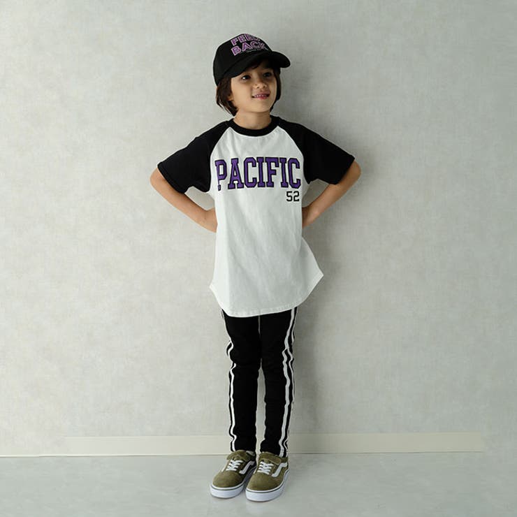 キッズTシャツ子供服半袖プリントゆるシルエットBIGロゴバックプリントラグランジュニアカジュアルスポーティーストリート110cm120cm130cm140cm150cm160cm「523-104」