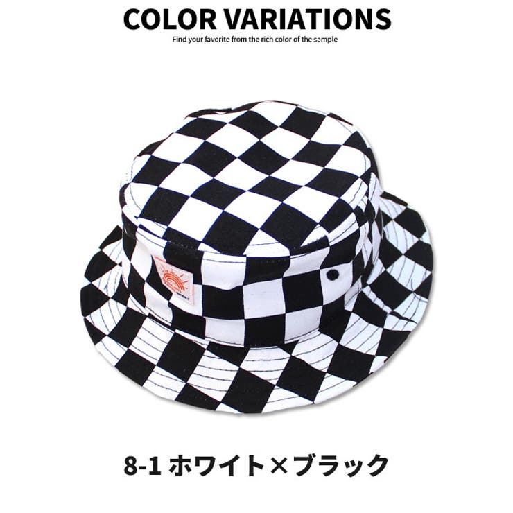 キッズハット帽子バケットハット子供服男の子女の子ボーイズガールズデニムワッペン総柄チェックペイズリージュニアカジュアル52cm54cm56cm「921-06」