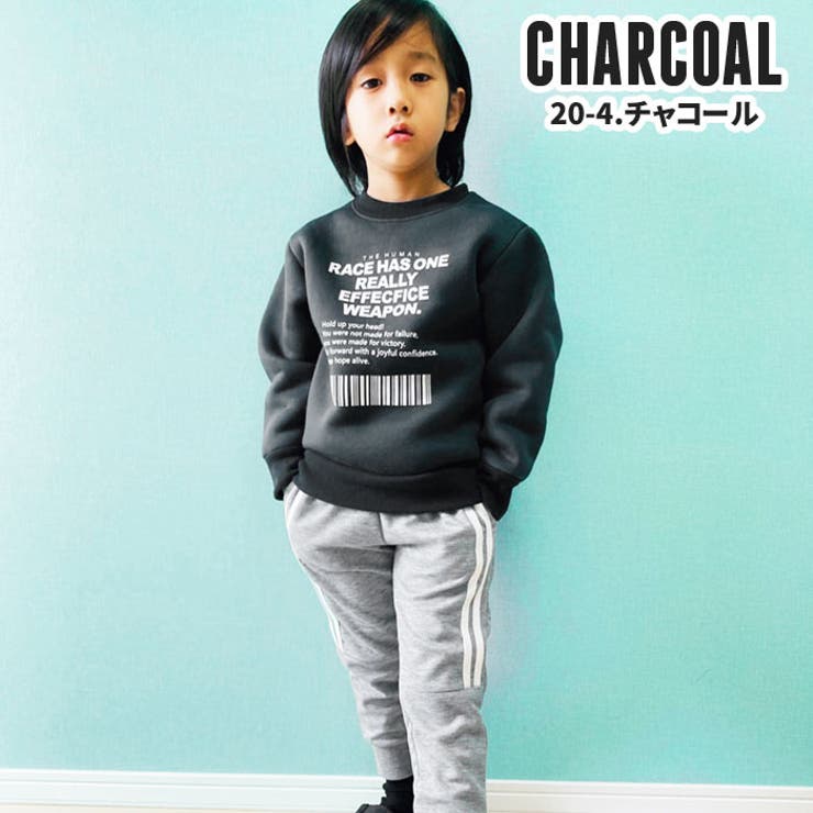 キッズトレーナートップスプルオーバー子供服長袖男の子女の子ボーイズガールズクルーネック裏起毛プリントロゴ切り替えジュニアロックカジュアル110cm120cm130cm140cm150cm160cm「141-43.341-41」