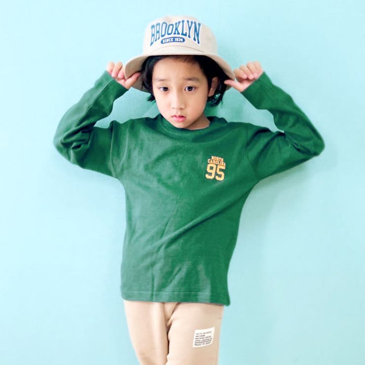【ZI-ON×メール便送料無料】キッズバケットハット帽子子供服デニムツイルプリントロゴキャンプアウトドアUVケアジュニアカジュアル52cm54cm56cm「942-08」