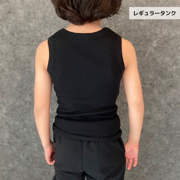 【送料無料】キッズタンクトップ子供服テレコグレコタンク無地インナー肌着レイヤード重ね着ジュニアカジュアルロックストリートシンプルスポーティー110cm120cm130cm140cm150cm160cm「323-05」
