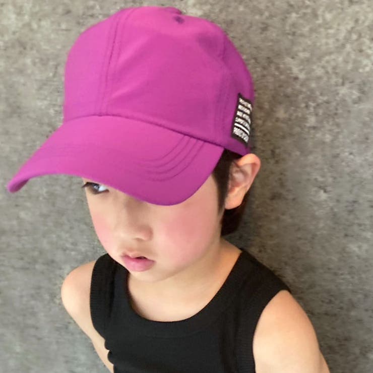 【送料無料】キッズキャップ帽子子供服ベースボールキャップ無地ワッペンワンポイントジュニアカジュアルスポーティーシンプルストリート52cm54cm56cm「923-03」