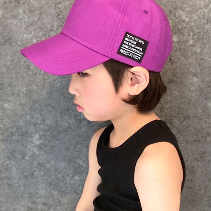 【送料無料】キッズキャップ帽子子供服ベースボールキャップ無地ワッペンワンポイントジュニアカジュアルスポーティーシンプルストリート52cm54cm56cm「923-03」