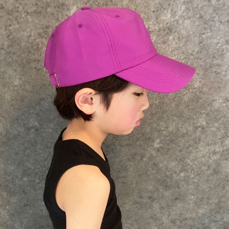 【送料無料】キッズキャップ帽子子供服ベースボールキャップ無地ワッペンワンポイントジュニアカジュアルスポーティーシンプルストリート52cm54cm56cm「923-03」