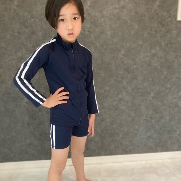 キッズ水着スクール水着子供服ハーフパンツトランクスセミロング丈ライン無地水泳プール海水浴ジュニアカジュアルシンプルスポーツ学校体操体育110cm120cm130cm140cm150cm160cm「DV-0031」