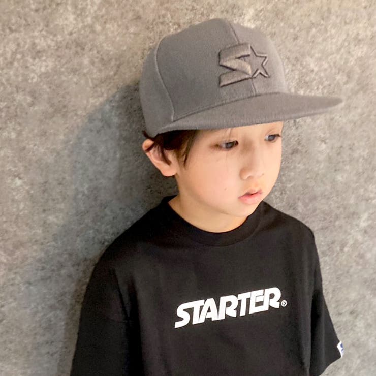 【送料無料】キッズキャップ帽子子供服つば広キャップツイル無地刺繍ワンポイントSTARTERスタータージュニアカジュアルスポーティーシンプルストリートセレブリティ54cm56cm「STA23-00」