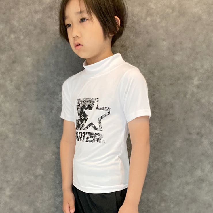 キッズラッシュガード水着子供服半袖プリントロゴSTARTERスターター海水浴水泳プールリゾート旅行ジュニアカジュアルスポーティーストリートセレブリティ110cm120cm130cm140cm150cm160cm「STA23-12」