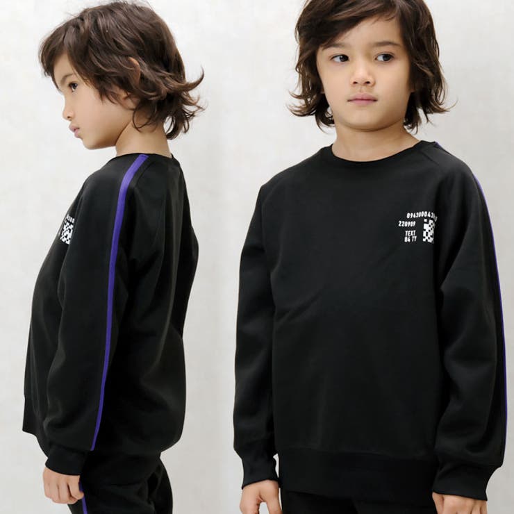 袖ラインBIGトレーナー キッズ トレーナー[品番：MSSK1628079]｜NEXT  WALL（ネクストウォール）のキッズファッション通販｜SHOPLIST（ショップリスト）