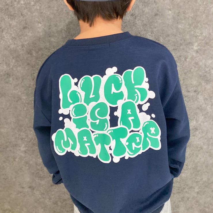 キッズトレーナーボンディング子供服男の子女の子長袖プリントバックプリントロゴビッグシルエットBIGジュニアカジュアルアメカジストリート110cm120cm130cm140cm150cm160cm「543-106」