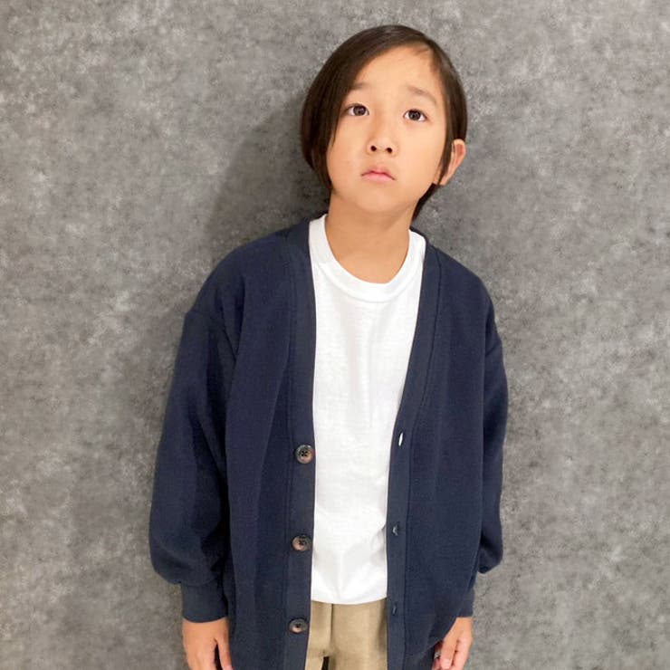 キッズカーディガンマイクロフリース子供服男の子女の子ボーイズガールズ無地羽織りライトアウターカーデビッグシルエットBIG大きめゆったり110cm120cm130cm140cm150cm160cm「943-05」