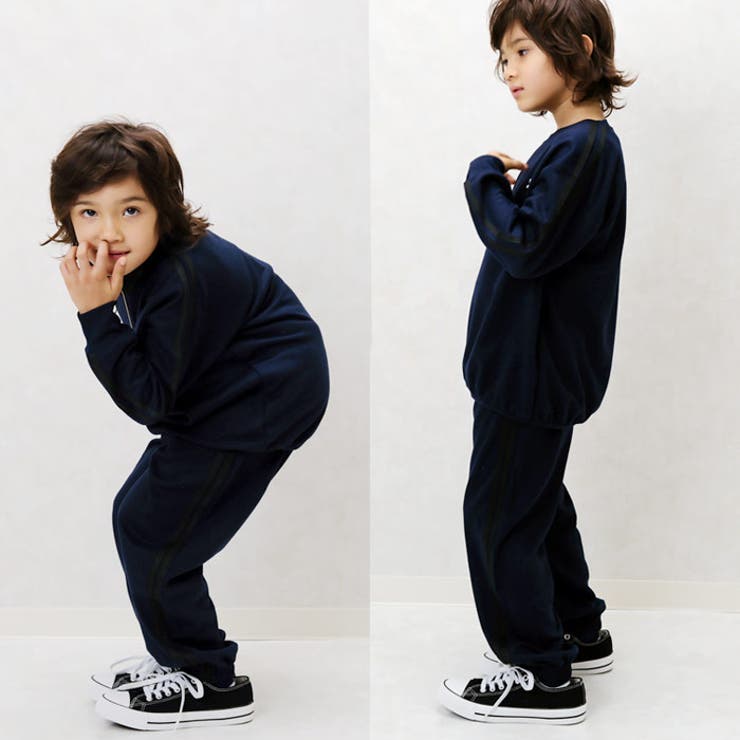 STARTERスターターパンツ長ズボンボンディングキッズ子供服男の子女の子スウェットパンツジャージバルーンパンツライン刺繍ジュニアダンスブランド110cm120cm130cm140cm150cm160cm「STA43-04」