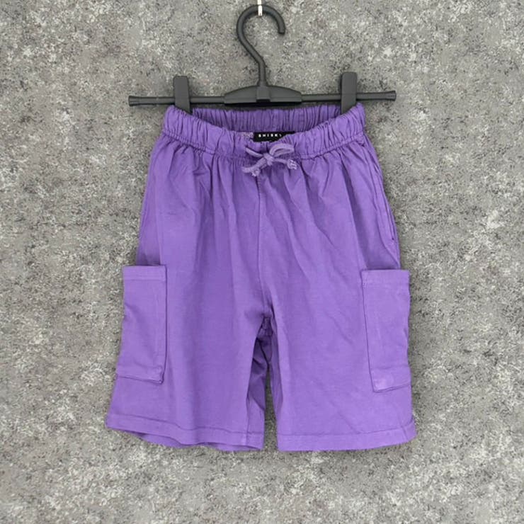 【送料無料】キッズパンツハーフパンツカーゴパンツカーゴハーフパンツ子供服男の子女の子ピグメント半ズボン無地ボーイズガールズ部屋着ルームウェア110cm120cm130cm140cm150cm160cm「524-04」