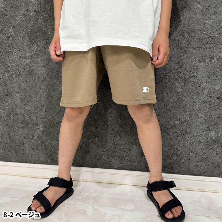 【送料無料】STARTERパンツスターターハーフパンツショートパンツ半ズボンキッズ子供服刺繍ワンポイント無地ブランドジュニアカジュアルストリート110cm120cm130cm140cm150cm160cm「STA24-03」
