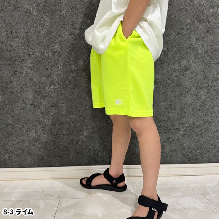 【送料無料】STARTERパンツスターターハーフパンツショートパンツ半ズボンキッズ子供服刺繍ワンポイント無地ブランドジュニアカジュアルストリート110cm120cm130cm140cm150cm160cm「STA24-03」