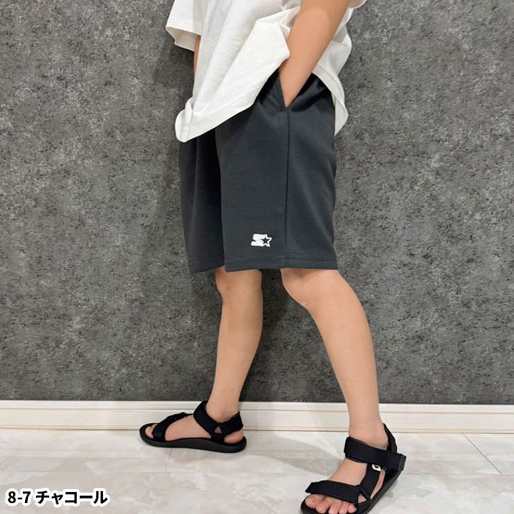 【送料無料】STARTERパンツスターターハーフパンツショートパンツ半ズボンキッズ子供服刺繍ワンポイント無地ブランドジュニアカジュアルストリート110cm120cm130cm140cm150cm160cm「STA24-03」