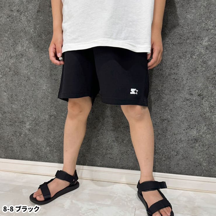 【送料無料】STARTERパンツスターターハーフパンツショートパンツ半ズボンキッズ子供服刺繍ワンポイント無地ブランドジュニアカジュアルストリート110cm120cm130cm140cm150cm160cm「STA24-03」