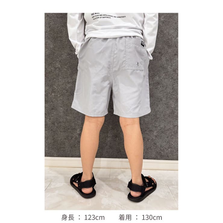 【送料無料】キッズ子供服水陸両用パンツハーフパンツショートパンツ半ズボン男の子女の子ワンポイントブランドジュニアネブサーフNEVスポーツアウトドア110cm120cm130cm140cm150cm160cm「N24-03」
