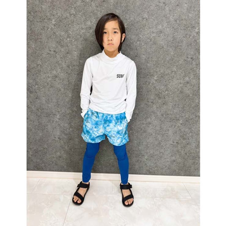 【送料無料】キッズ水着スパッツレギンスタイツラッシュガード無地子供用男の子女の子おしゃれ紫外線対策日焼け防止UVケア海水浴水泳プールジュニア110cm120cm130cm140cm150cm160cm「934-05」