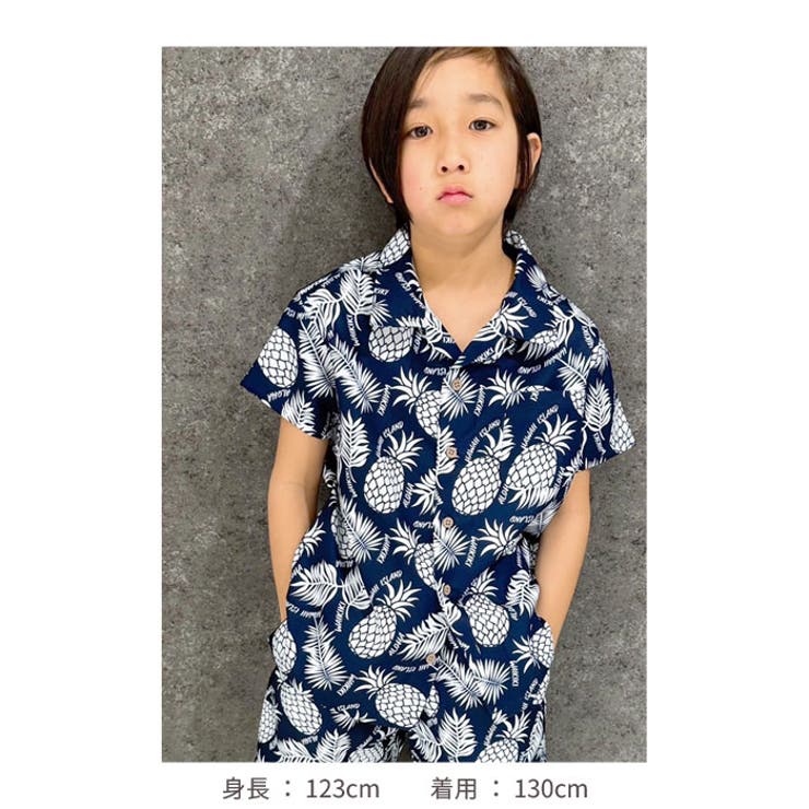 【送料無料】アロハシャツキッズ半袖シャツ子供服男の子女の子ゆるサイズゆったり接触冷感ひんやり子ども服リゾートおしゃれかわいい韓国子供服ジュニア夏物夏服110cm120cm130cm140cm150cm160cm「934-10」