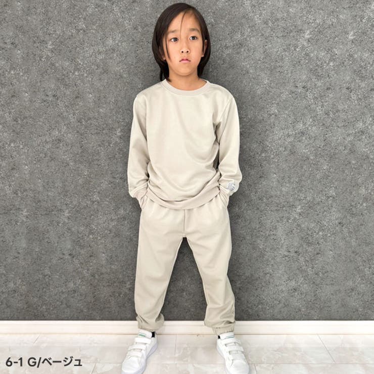 セットアップトレーナーキッズセットアップ上下セット子供服男の子女の子無地スウェットジャージボンディング長袖長ズボン部屋着ルームウェア秋物秋服ジュニアカジュアル110cm120cm130cm140cm150cm160cm「444-00」