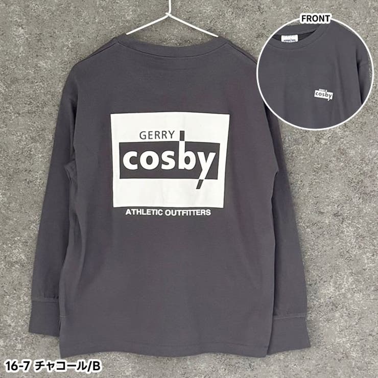 【送料無料】COSBYバックプリントビッグロンTキッズ長袖Tシャツ子供服男の子女の子コスビーロゴ綿100％BIGtシャツビッグシルエットビックブランド秋物秋服韓国子供服110cm120cm130cm140cm150cm160cm「CO44-00」