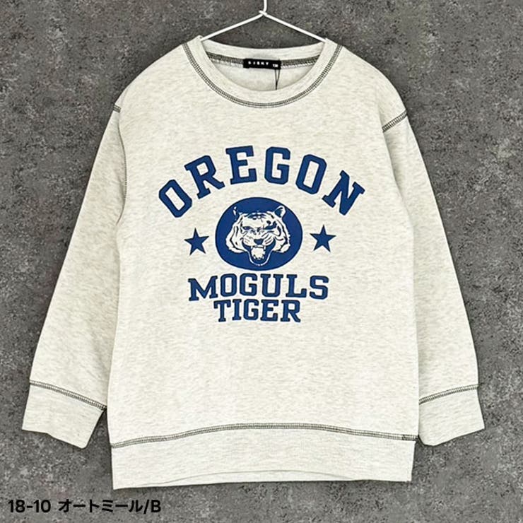 オーバーサイズプリントトレーナーキッズ子供服男の子女の子長袖トップススウェットビッグシルエットBIGビックプリント裏起毛冬物冬服秋物秋服韓国子供服ジュニア110cm120cm130cm140cm150cm160cm「344-06」