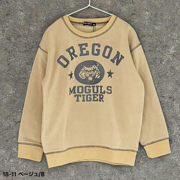 オーバーサイズプリントトレーナーキッズ子供服男の子女の子長袖トップススウェットビッグシルエットBIGビックプリント裏起毛冬物冬服秋物秋服韓国子供服ジュニア110cm120cm130cm140cm150cm160cm「344-06」