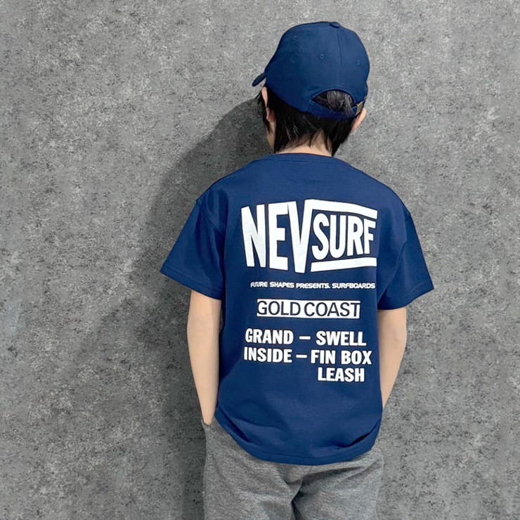 【送料無料】NEVSURFTシャツキッズ子供服男の子女の子半袖Tシャツティーシャツネブサーフブランドロゴジュニア夏物夏服韓国子供服110cm120cm130cm140cm150cm160cm「N25-00」