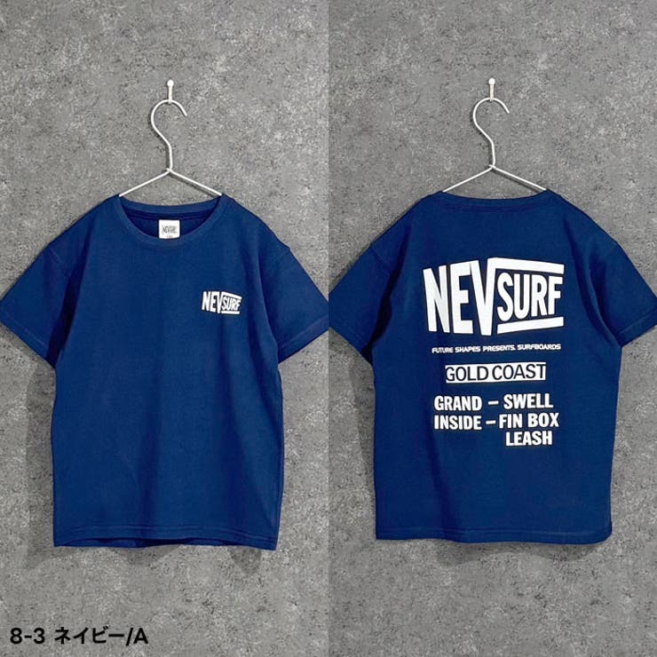 【送料無料】NEVSURFTシャツキッズ子供服男の子女の子半袖Tシャツティーシャツネブサーフブランドロゴジュニア夏物夏服韓国子供服110cm120cm130cm140cm150cm160cm「N25-00」