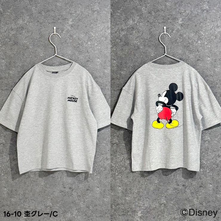 【送料無料】MICKEYMOUSEオーバーサイズＴシャツキッズ子供服男の子女の子キャラクターミッキーマウスDisneyディズニー半袖ティーシャツプリントBIGビッグシルエットビックグッズ公式ジュニア夏物夏服110cm120cm130cm140cm150cm160cm「M25-02」