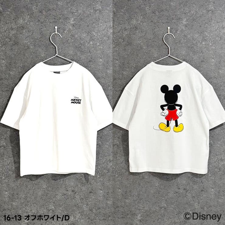 【送料無料】MICKEYMOUSEオーバーサイズＴシャツキッズ子供服男の子女の子キャラクターミッキーマウスDisneyディズニー半袖ティーシャツプリントBIGビッグシルエットビックグッズ公式ジュニア夏物夏服110cm120cm130cm140cm150cm160cm「M25-02」