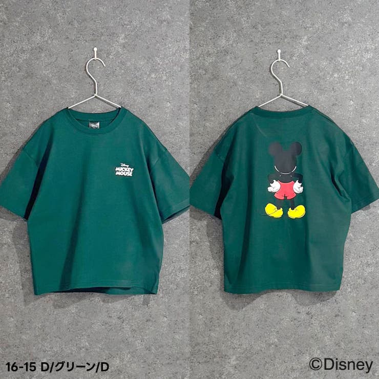 【送料無料】MICKEYMOUSEオーバーサイズＴシャツキッズ子供服男の子女の子キャラクターミッキーマウスDisneyディズニー半袖ティーシャツプリントBIGビッグシルエットビックグッズ公式ジュニア夏物夏服110cm120cm130cm140cm150cm160cm「M25-02」