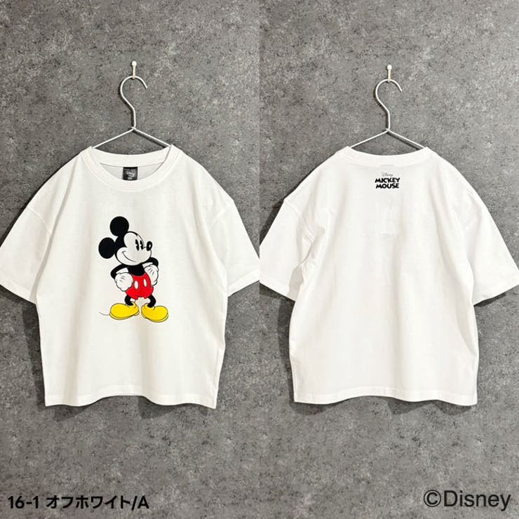 【送料無料】MICKEYMOUSEオーバーサイズＴシャツキッズ子供服男の子女の子キャラクターミッキーマウスDisneyディズニー半袖ティーシャツプリントBIGビッグシルエットビックグッズ公式ジュニア夏物夏服110cm120cm130cm140cm150cm160cm「M25-02」