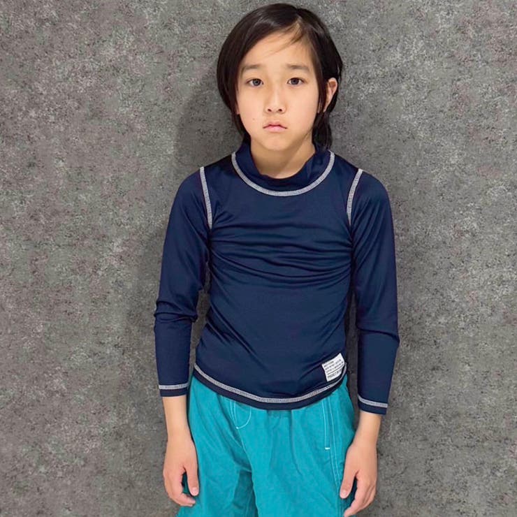 【送料無料】SHISKYラッシュガードキッズ水着子供用男の子女の子長袖ラッシュガード無地ジュニア水泳プールスイミング海水浴スポーツ学校体操体育小学生子ども用子供服110cm120cm130cm140cm150cm160cm「935-02」