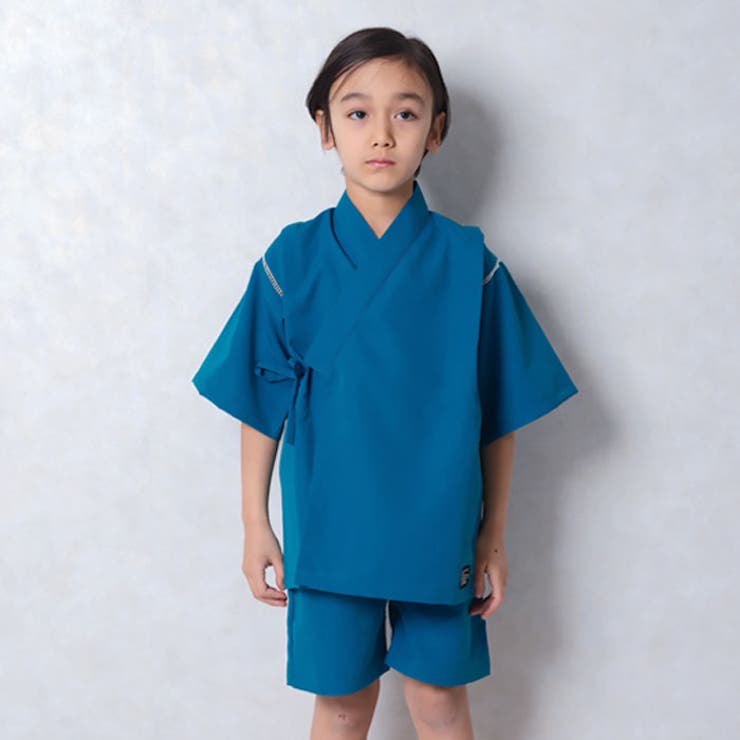 【送料無料】SHISKYICEFABRIC綿タッチ甚平キッズ子供服男の子接触冷感SHISKYおしゃれお祭りイベント浴衣和服和装ジンベイこども子どもセットアップ上下セット部屋着ジュニア夏物夏服韓国子供服110cm120cm130cm140cm150cm160cm「935-00」