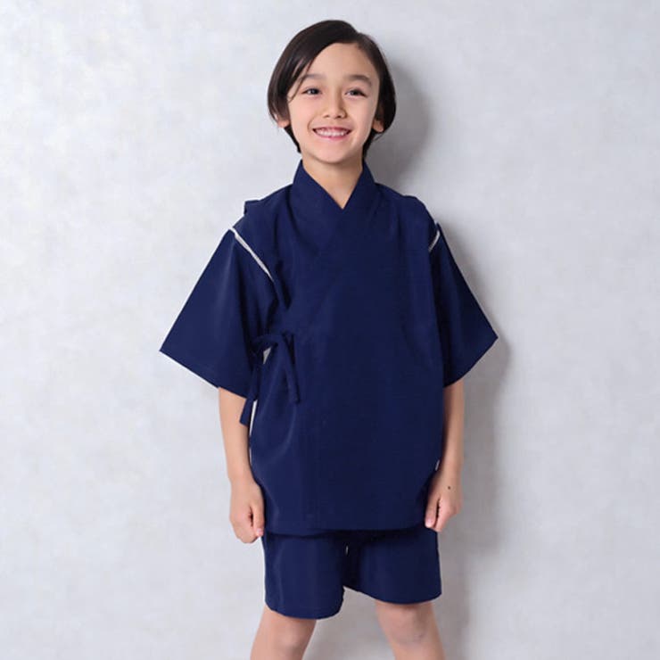 【送料無料】SHISKYICEFABRIC綿タッチ甚平キッズ子供服男の子接触冷感SHISKYおしゃれお祭りイベント浴衣和服和装ジンベイこども子どもセットアップ上下セット部屋着ジュニア夏物夏服韓国子供服110cm120cm130cm140cm150cm160cm「935-00」