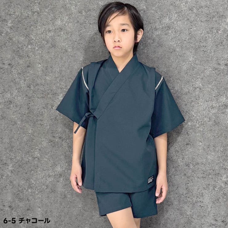 【送料無料】SHISKYICEFABRIC綿タッチ甚平キッズ子供服男の子接触冷感SHISKYおしゃれお祭りイベント浴衣和服和装ジンベイこども子どもセットアップ上下セット部屋着ジュニア夏物夏服韓国子供服110cm120cm130cm140cm150cm160cm「935-00」
