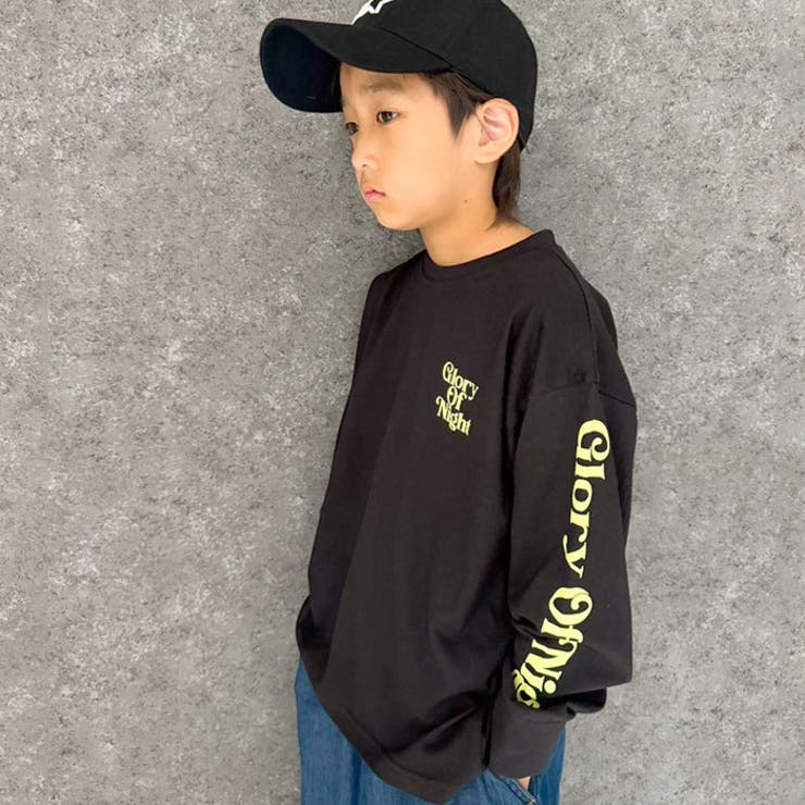 オーバーサイズプリントロンT キッズ 長袖Tシャツ | NEXT WALL | 詳細画像3 