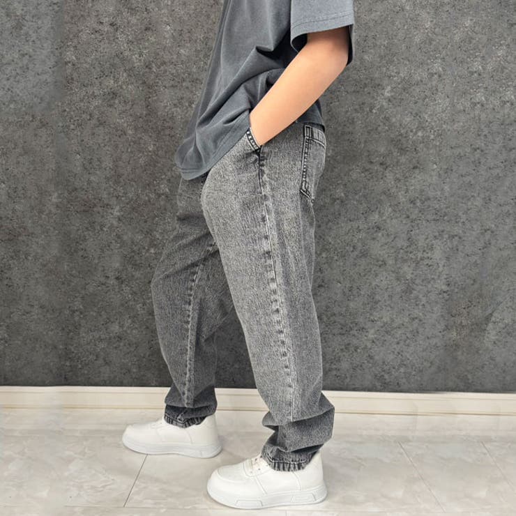 ケミカルウォッシュリラックスパンツ デニムパンツ キッズ | NEXT WALL | 詳細画像4 