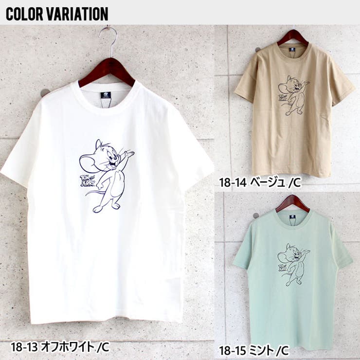 レディースメンズTシャツ半袖クルーネックプリントトムとジェリートムジェリカジュアルMLXL「T21-100.101.102」